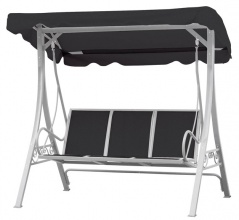 Zahradní houpačka pro 3 osoby NELLA BLACK